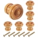 thumbnail image 1 of Uxcell 6pcs Pomos de Madera, 25mm/1" Pomos Redondos para Gabinete de Cocina Tiradores de Cajón Decorativos para Muebles de Cajón Tocador Armario, Madera, 1 of 1