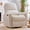 Camel, variant on BaseBeauty Power Swivel Rocker Recliner, Rocker Recliner with Lumbar Support, Nursery Recliner Glider Chair, White