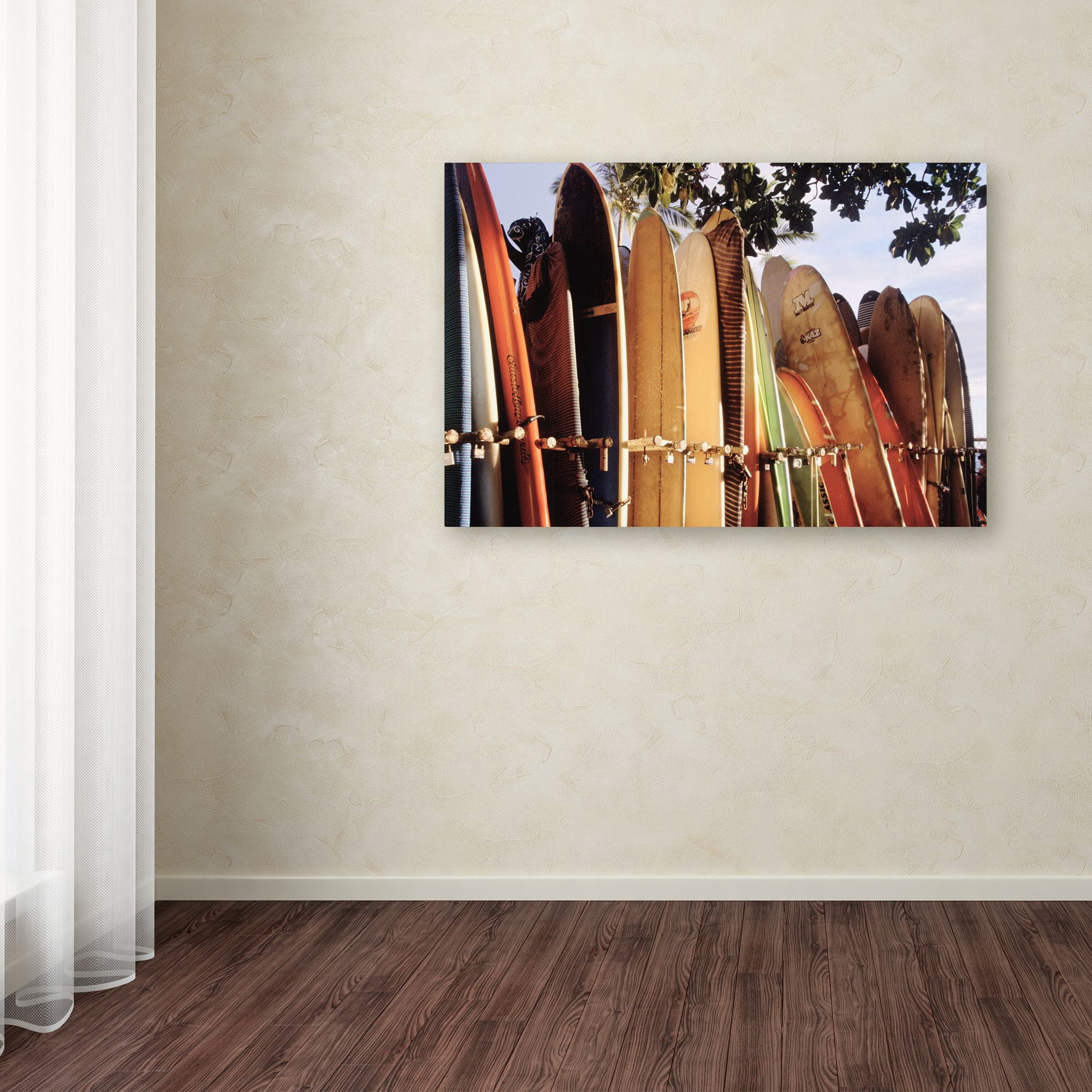 Trademark Fine Art 'Long Boards Waikiki' Canvas Art by Joe Felzman Photography