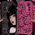 thumbnail image 2 of Funda de Hello Kitty Tomie Kawakamis para Xiaomi 14T 13T 12T 11T 13 12 11 Lite 5G NE POCO X6 X5 F6 F5 F3 X4 GT X3 NFC M5S M6 Pro 4G, 2 of 5