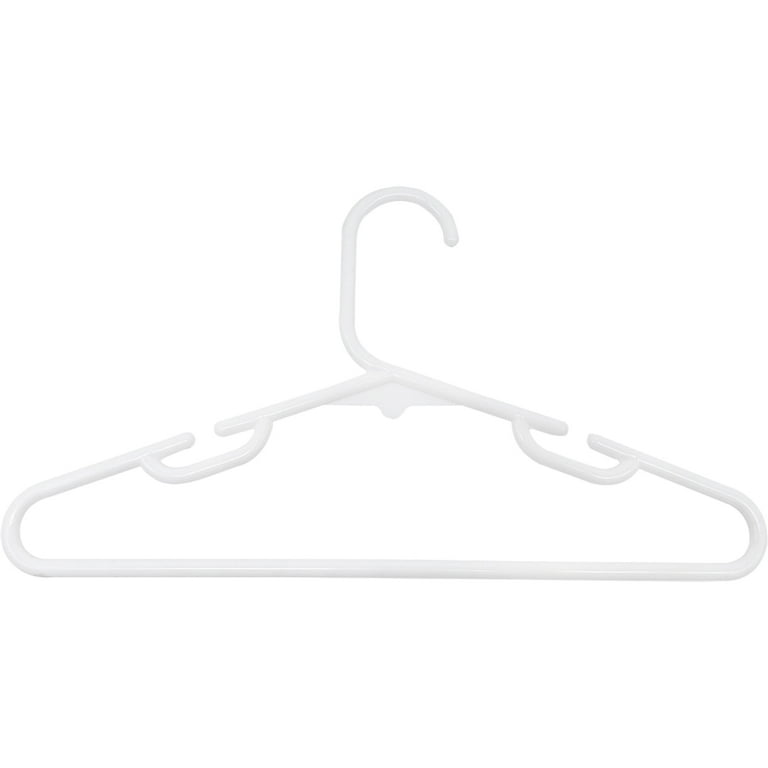 GoodtoU Plastic Baby Hangers, Lightweight, Suitable for 0-2T Clothes,  White, 100 Pieces