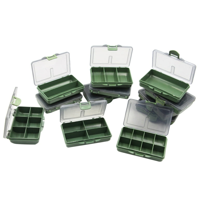 Mini Fishing Tackle Box 1-8 Compartments for Small Clear PP Waterproof -  Walmart.com