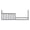 Gray, variant on Pemberly Row Wood Farmhouse Sturdy Toddler Rail in Cashew Finish