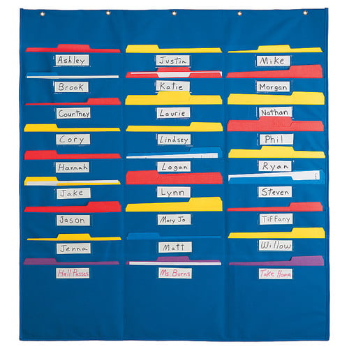 Patch Products Organization Center Wall Pocket Chart