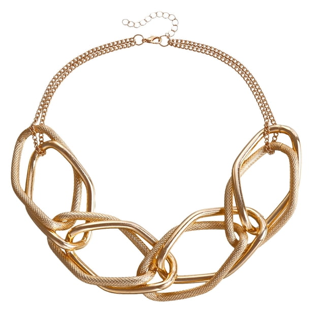 Personalidad Geométrica Cadena Exagerada Hip Hop Collar Mujeres Moda Cool Cadena Gruesa