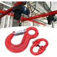 thumbnail image 5 of Swivel Hooks Hoist Hooks, 2T Slip Hooks Heavy Duty Swivel Lifting Hook Safety Hook for Hoist Parts, Lifting Chain Hook with 2 Ring Buckle, 5 of 9