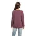 thumbnail image 3 of Aosijia Womens Tops V-neck Raglan Long Sleeve Letter Print Top Pullover Loose Casual T-Shirt Tunic Blouse, 3 of 7