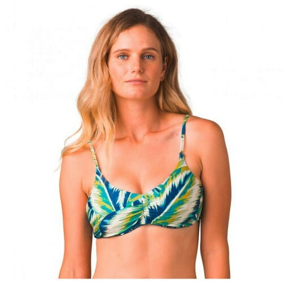 prAna Jess Size Small (S) Reversible Front Shirring Bikini Top Tropic Panama