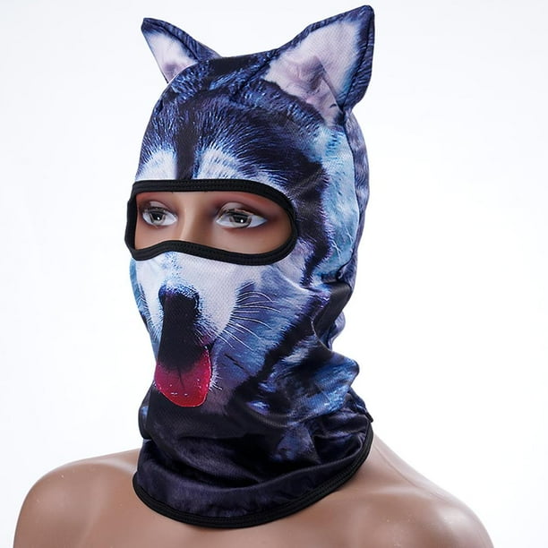 SHUZHENG 3D Cat Ski Balaclava Sheisty Face Mask with Ears,Animal