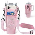 thumbnail image 1 of Bolsa de transporte Aganmi Initial Pink para botellas de agua, 40 oz, 1 of 6