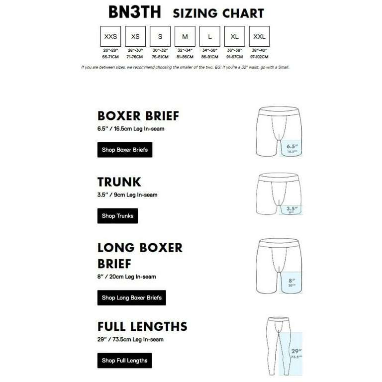 BN3TH Support Pouch Men's Underwear - 2 Pack Boxer Briefs (Black/Navy,  X-Small)