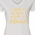 thumbnail image 4 of Inktastic New Year's Eve Squad with Stars in Gold Women's V-Neck T-Shirt, 4 of 5