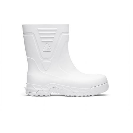 Shoes For Crews Bullfrog Pro II  Men s  Women s  Unisex Slip Resistant Soft Toe Work Boots  Water Resistant  White