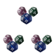 thumbnail image 1 of Dados de astrología laterales 12 cartas de Tarot accesorios para juegos de mesa (cielo estrellado) 3 uds., 1 of 6