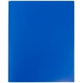 thumbnail image 4 of JAM Paper Heavy Duty Plastic 2 Pocket School Folders, Blue, 3/Pack, 4 of 4