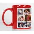 thumbnail image 4 of Printtoo PersonalizedPhotoCollage CoffeeMugOur Family Custom Picture Ceramic CupDishwasher & Microwave Safe- 11 Oz -Red, 4 of 6