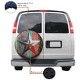 thumbnail image 4 of KAKALAD American Star Texas Vintage Colorful Artwork Painted On Wood Pattern 03 Spare Tire Cover Universal Vehicle Accessories Buckle Car Tools 16”in, 4 of 6
