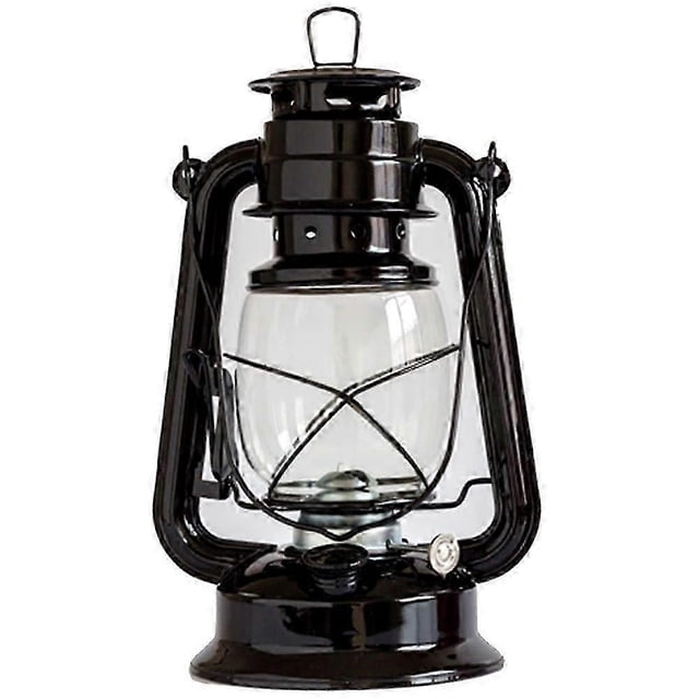 Outdoor Oil Lamp, Burning Lantern Lamps/Hanging Emergency Camp Disaster Prevention Lighting,for Home Tent Black