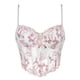 thumbnail image 1 of Faja reductora de cintura para mujer con estampado de girasoles, tirantes de encaje y vendaje frontal, corsé con tirantes, camiseta sin mangas para mujer, 1 of 8