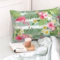 thumbnail image 4 of Naloa Tropical Flamingo Pillow Covers, Throw Pillow Case Cushion Covers,Cushion for Bedroom,Couch,Home-20"x30", 4 of 6