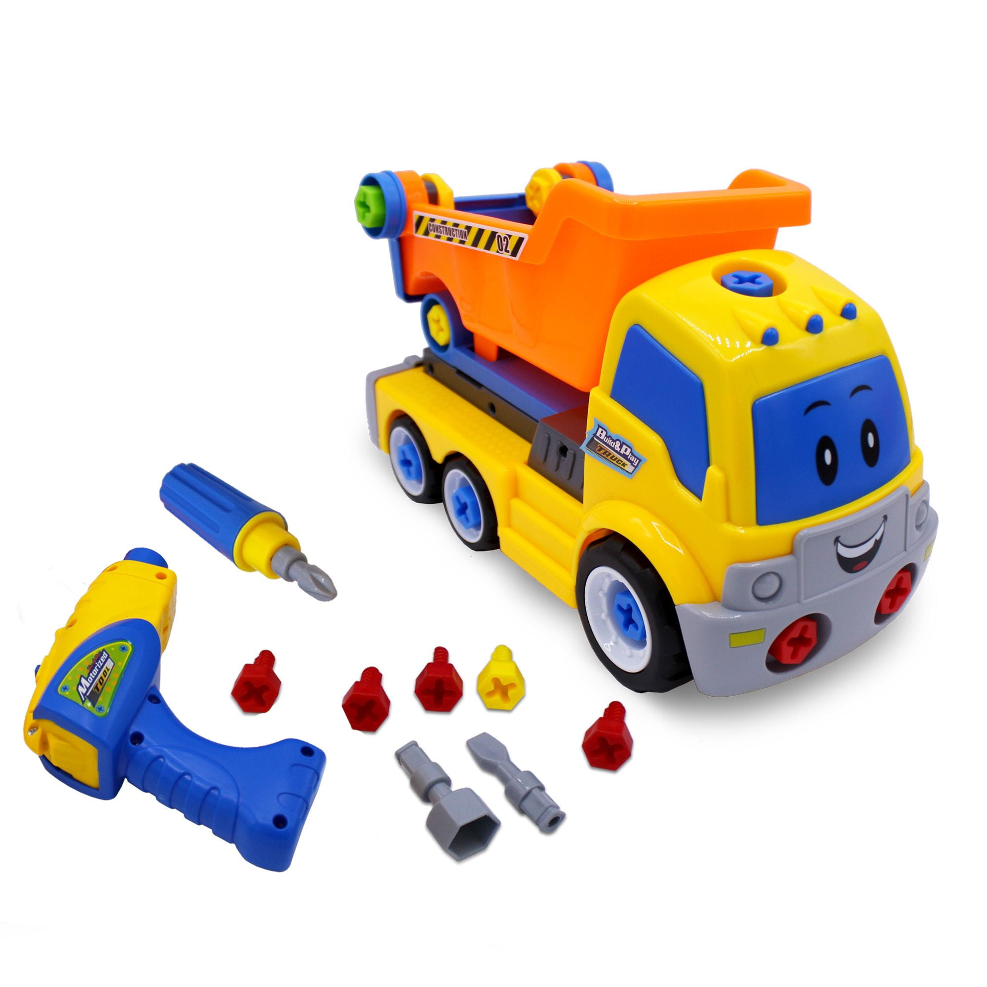 Family Smiles Kids Dump Truck Take Apart Toy Educational STEM Building