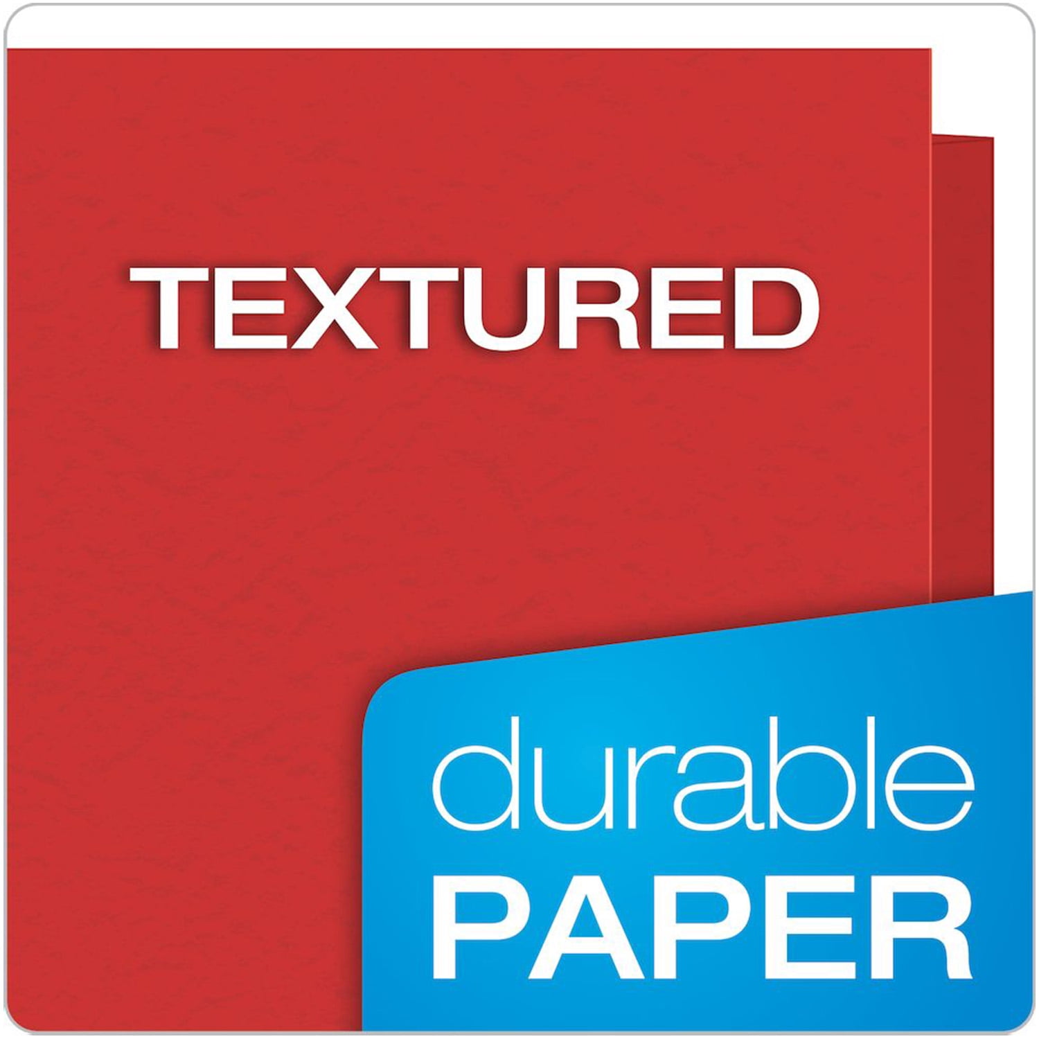 Oxford 2-Pocket Folder with Fastener, Red, Pack of 25