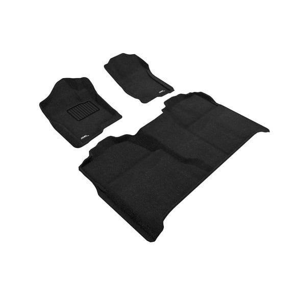 3D MAXpider All-Weather Floor Mats Custom Fit for 2007-2013 Chevrolet Silverado Crew CAB Car Floor Liners Elegant Series (1ST & 2ND Row)