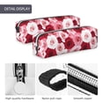 thumbnail image 4 of Yiaed Rose Print Leather Pencil Case - Leather Pen Pencil Holder - Elegant & Practical Pencil Pouch for Work & Office, 4 of 7