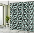 thumbnail image 5 of Ambesonne Floral Shower Curtain, Big Bold Brush Strokes, 69"Wx75"L, Seafoam Multicolor, 5 of 5