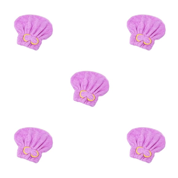 Billuyoard Gorro de ducha para mujer, gorro de baño de secado rápido absorbente de agua, decoración con lazo, envolturas suaves, accesorio de Type2 NO2