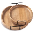thumbnail image 3 of Signature Design by Ashley Casual Jocelyne Tray (Set of 2)  Brown/Black, 3 of 4