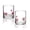 Transparent-heart Bow2, variant on 2 Pcs Heart Strawberry Icon Juice Glasses,Coquette Stemless Icon Glass Cups Set Glass Cup Coffee Mug for Engagement Wedding,Girlfriend, Wife, Valentines Gifts