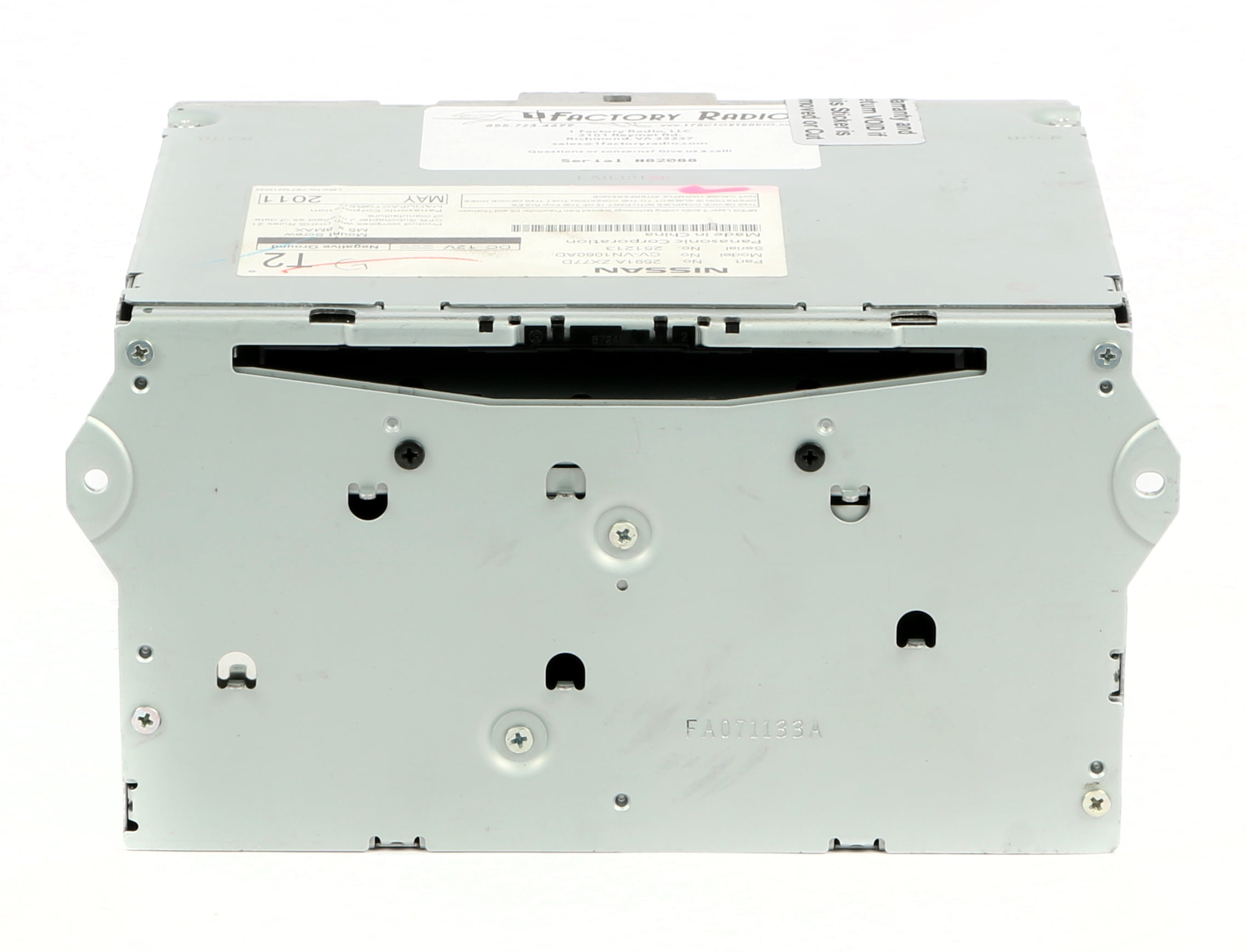 Restored 10-15 Nissan Infiniti AM FM CD Player Stereo Receiver wo Navigation 2591A ZX77D (Refurbished)