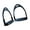 Black, variant on 2Pcs Horse Riding Bend Horse Stirrups Profession Safety Horse Riding Stirrups for Horse Saddles Antiskid Horse Pedal