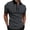 Dark Gray, variant on Men's Short Sleeve Lapel Shirts Summer Quarter Zipper Collared Pullover Shirt Casual Business Golf Tops