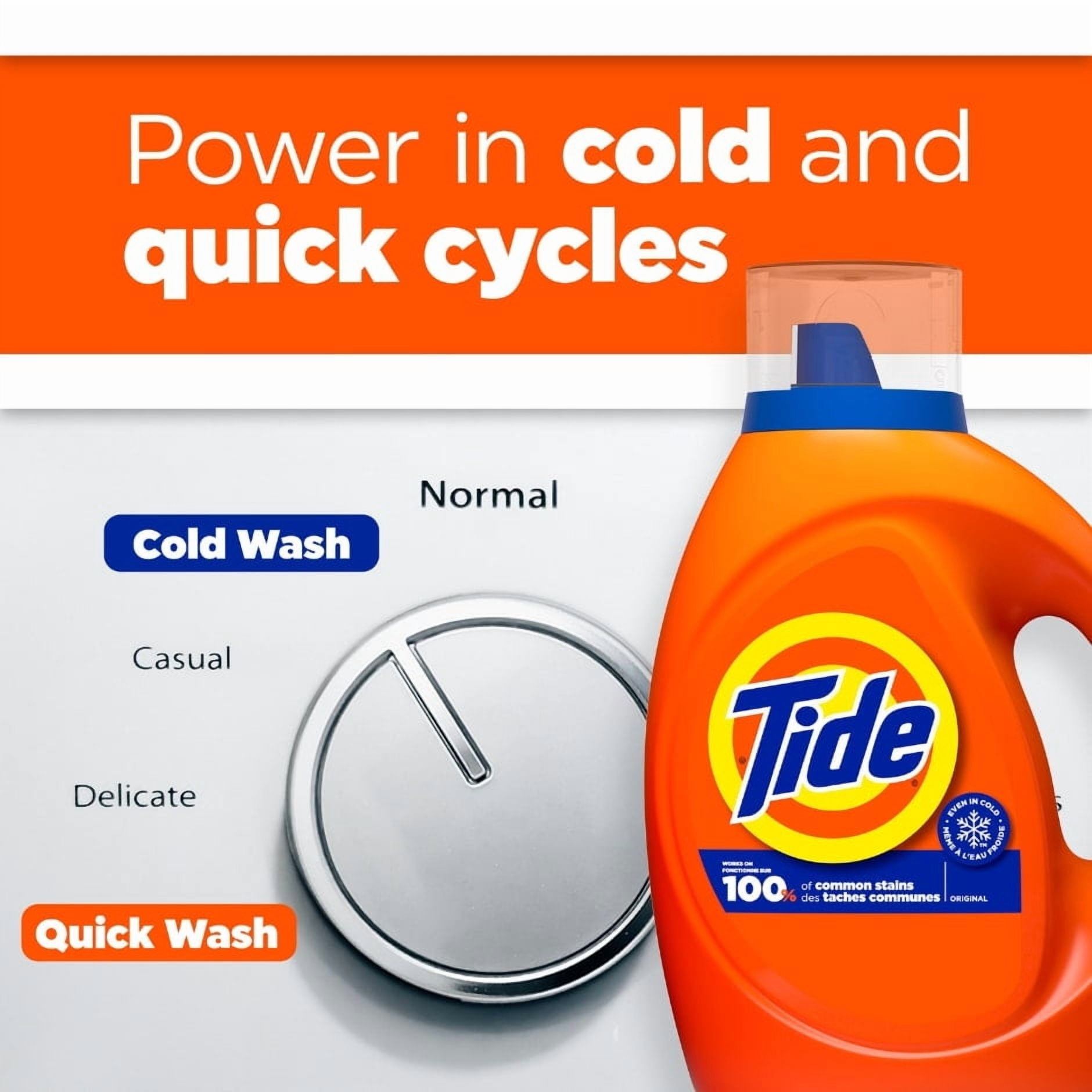 Tide Original Liquid Laundry Detergent (Pack 2) - 50 Loads, 68fl