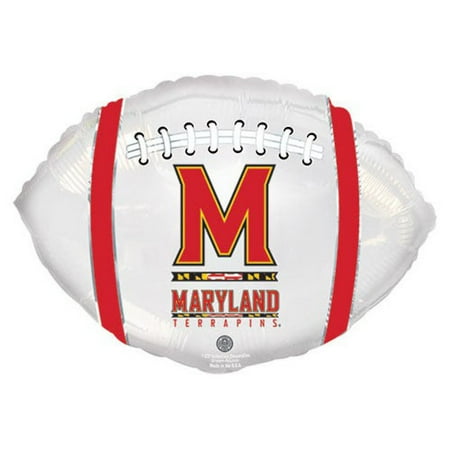 21 inch University Of Maryland Terrapins Football Foil Mylar Balloon - Party Supplies Decorations