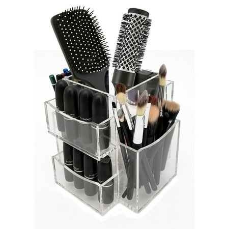 Ondisplay Bianca Rotating Acrylic Cosmetic Makeup Organizer Tray Ondisplay Bianca Rotating Acrylic Cosmetic Makeup Organizer Tray