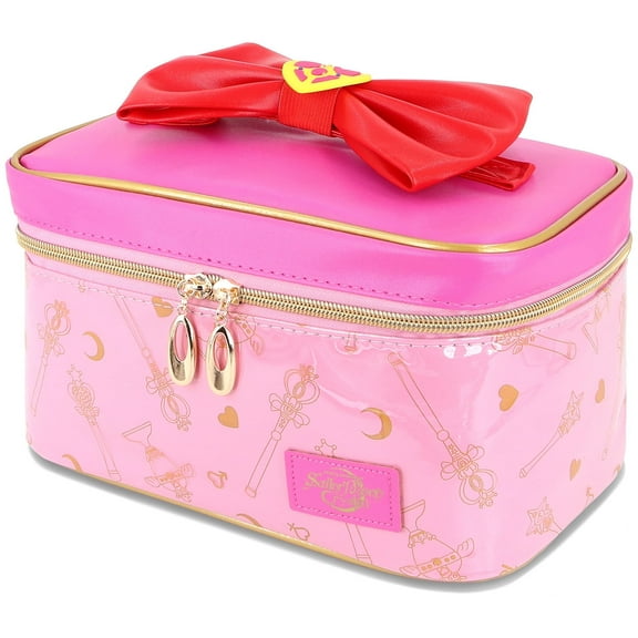 Roffatide Anime Waterproof Travel Organizer Makeup Bag, Pink