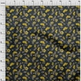 thumbnail image 4 of oneOone Viscose Jersey Yellow Fabric Floral Retro Quilting Supplies Print Sewing Fabric By The Yard 60 Inch Wide, 4 of 5