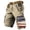 Khaki, variant on Us 250th Anniversary Dual Flag Patch Cargo Shorts with Multiple Pockets and Relaxed Fit, Awesome For Memorial Day Gatherings Backyard Grills Army Green L