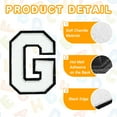 thumbnail image 3 of Uxcell 1 Count Chenille Letter Patches Alphabet Iron on Patch Letter G, 3 of 6