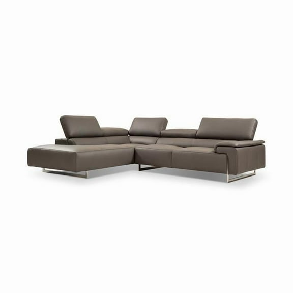 J&M Furniture 17944-LHFC Left Facing Chaise with Sectional Sofa - Grey - 91 x 110 x 35 in.