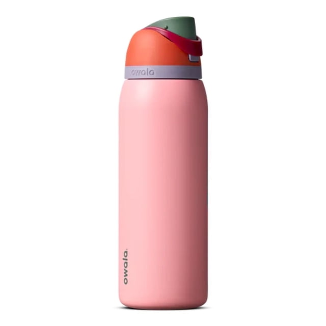 Termo Owala FreeSip de 40oz (1.18L) de acero inoxidable térmico, Color Sugar High