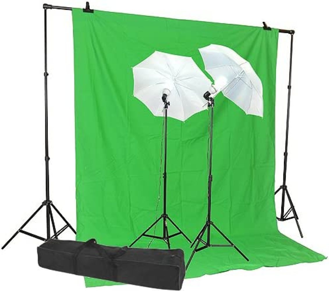 Chromakey Green Screen Kit 800watt 10x12 Chromakey Green Screen