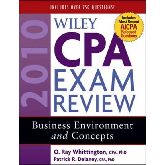 Pre-Owned Wiley CPA Exam Review 2010, Business Environment and Concepts (Paperback) 0470453508 9780470453506