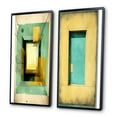 thumbnail image 3 of Designart "Faded Retro Illustrations - Intimate Impressions I" Modern Geometric Framed Wall Art Set Of 2 - Modern Beige Framed Canvas Set For Living Room Decor, 3 of 6