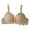 Khaki, variant on Wireless Bralettes for Women Sexy Lace Lingerie for Women Slim Fit Big Chest Small Chest Gathered And Sagging Bra Beige,S