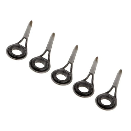 5pcs Saltwater Surf Fishing Rod Guides Tip Tops Jigging Sea Heavy Duty Boat Fishing Rod Guides Diameter 3.8mm