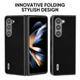 thumbnail image 2 of SaniMore for Samsung Galaxy Z Fold 4 (7.6" 2021) Case, Weai-resistant Durable PU Leather Skin Shockproof Drop Resistant Anti-scratch PC Backplane Slim Lightweight Cover, Black, 2 of 5